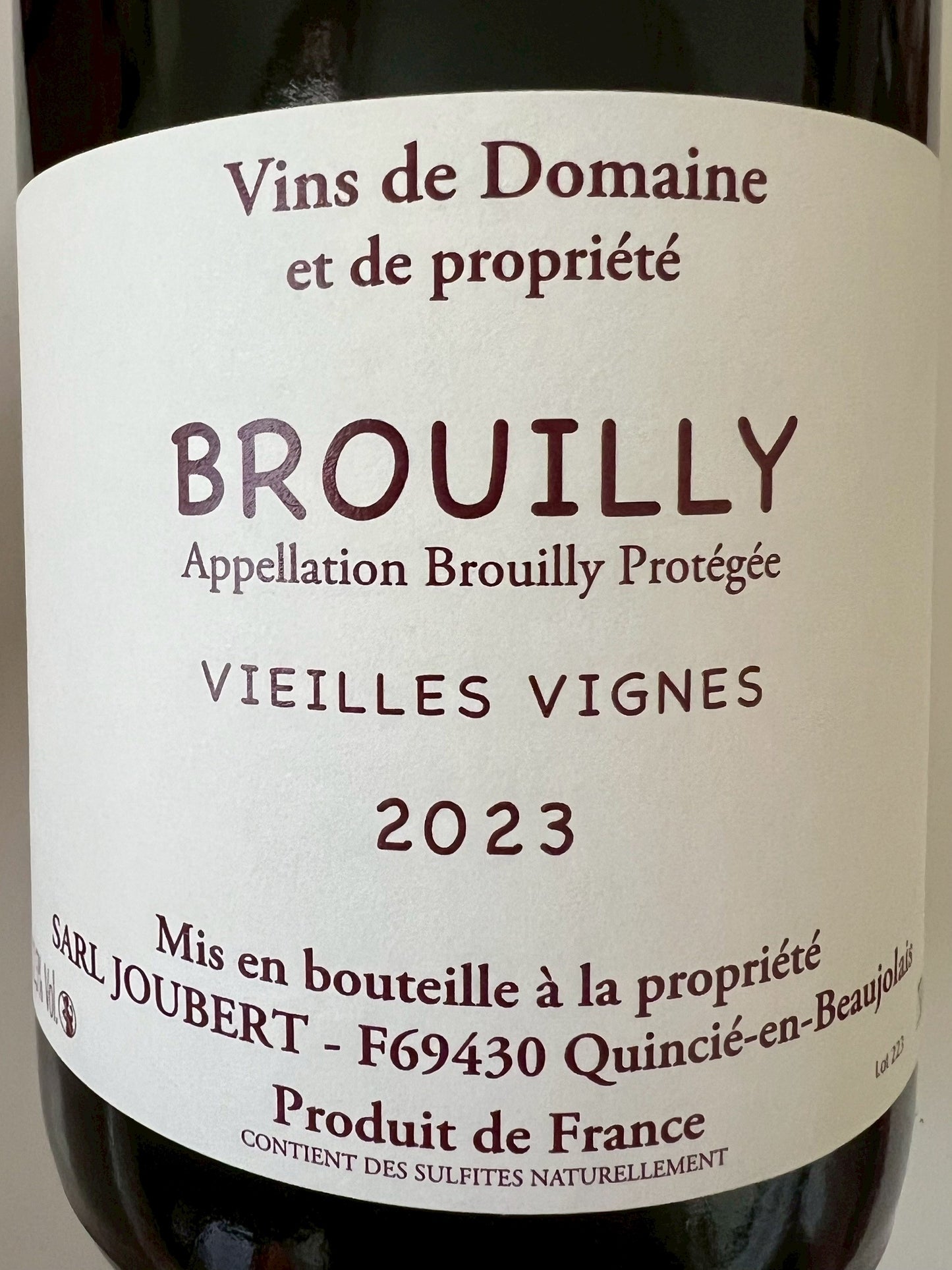 Joubert Brouilly 2023 ジュベール ブルイィ 2023
